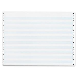 Sparco Continuous Paper, 15" x 11", 20 Lb, Blue Bar, Carton Of 2,400 Forms