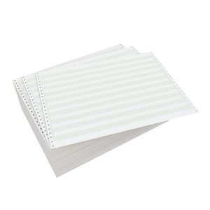 Domtar Carbonless Continuous Forms, 2-Part, 14 7/8" x 11", White, Carton Of 1,700 Forms