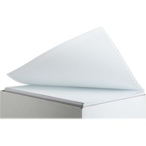 Sparco Continuous Paper, 14 7/8" x 11", 20 Lb, Green Bar, Carton Of 2,700 Forms