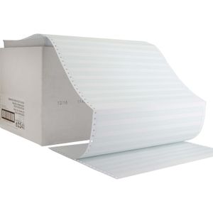 Sparco Continuous Paper, Plain, 14 7/8" x 11", 20 Lb, Green Bar, Carton Of 2,700 Forms