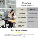 Bush Furniture Universal 71H Tall 5 Shelf Bookcase White Standard Delivery