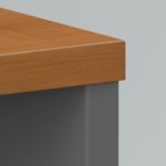Bush Business Furniture Components 72W L Shaped Desk with 3 Drawer Mobile File Cabinet Natural CherryGraphite Gray Standard Delivery