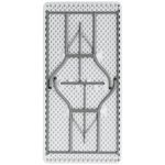 Flash Furniture Plastic Folding Table 29H x 30W x 60D Granite White