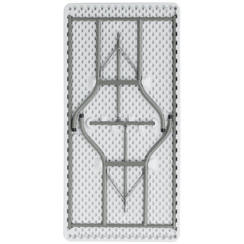 Flash Furniture Plastic Folding Table 29H x 30W x 60D Granite White