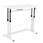 Flash Furniture Work From Home Desk And Chair Set White  BLNNN219CH595MW