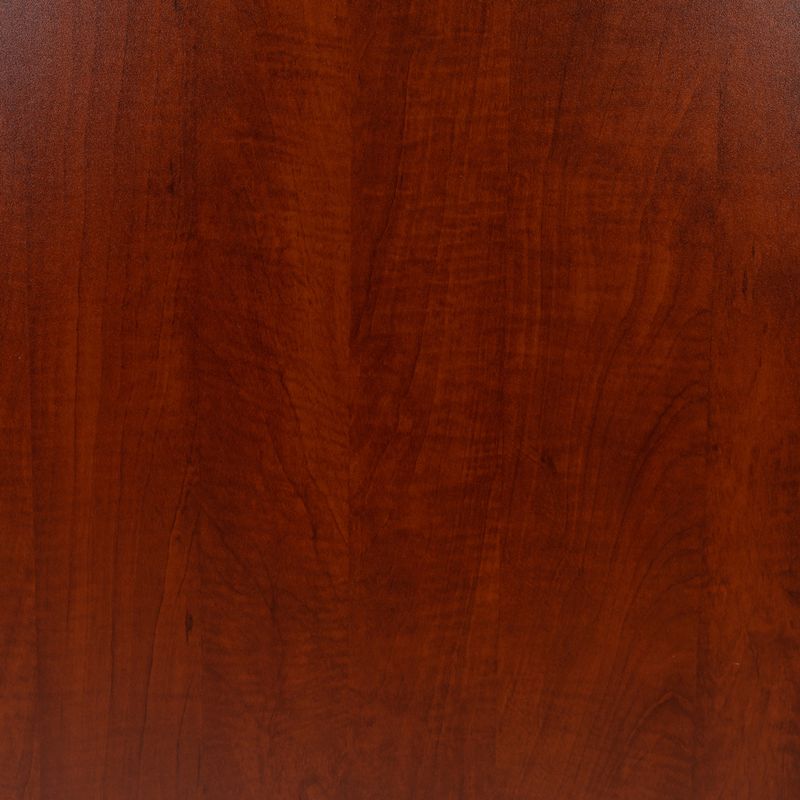 Flash Furniture Oval Conference Table Set with 4 Ribbed Executive Chairs Cherry