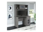 Bush Furniture Cabot 48W Small Computer Desk With Hutch And Keyboard Tray Modern Gray Standard Delivery