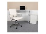 Flash Furniture Work From Home Desk And Chair Set White  BLNNN219CH595MW