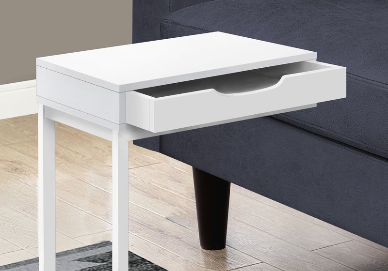 Monarch Specialties Mona Accent Table 2412H x 16W x 1014D White