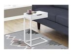 Monarch Specialties Mona Accent Table 2412H x 16W x 1014D White