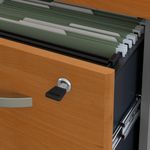 Bush Business Furniture Components 72W L Shaped Desk with 3 Drawer Mobile File Cabinet Natural CherryGraphite Gray Standard Delivery