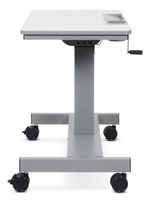 Luxor Crank Adjustable SitStand 28W Student Desk White