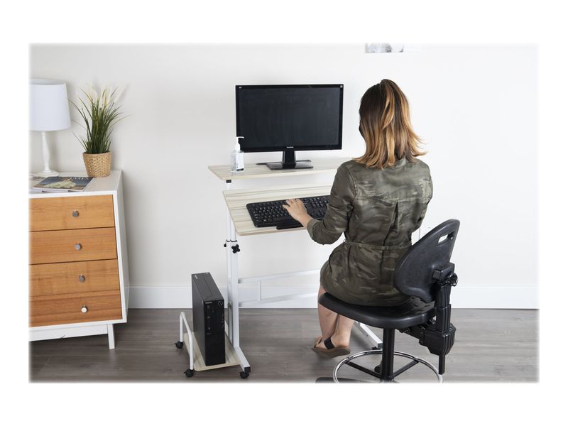 Mind Reader 195W Standing Desk Adjustable Height Laptop Workstation White