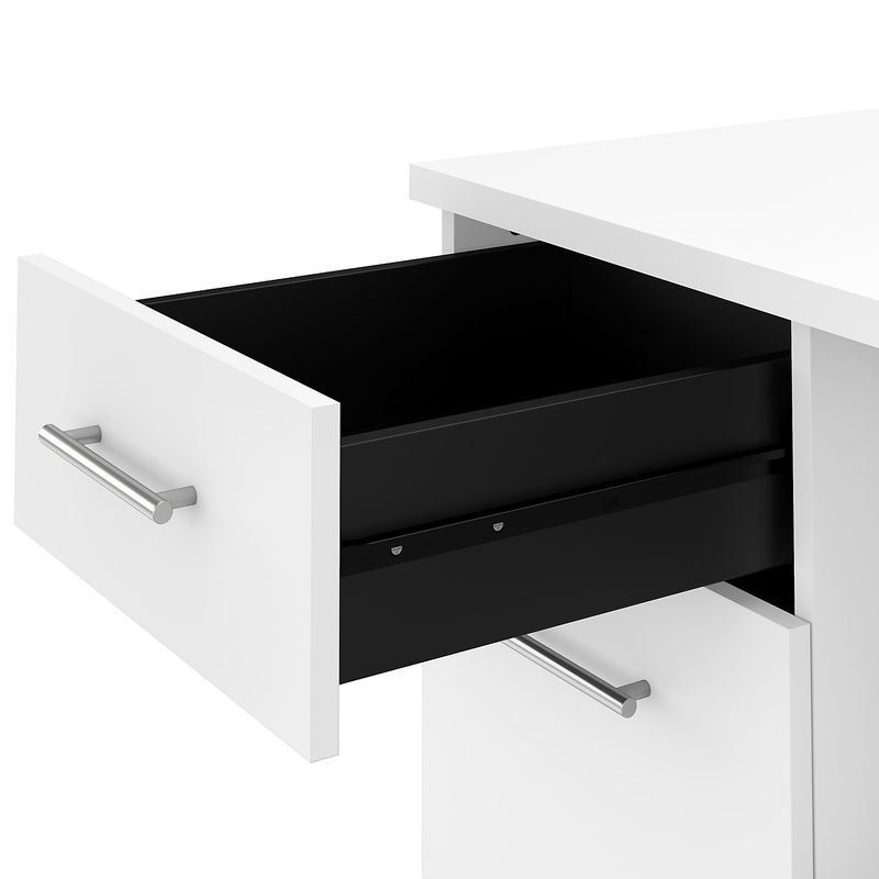 Bush Business Furniture Somerset 72W Office Computer Desk With Hutch And Lateral File Cabinet White Standard Delivery