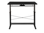 Flash Furniture 40W HeightAdjustable SitToStand Home Office Desk Black