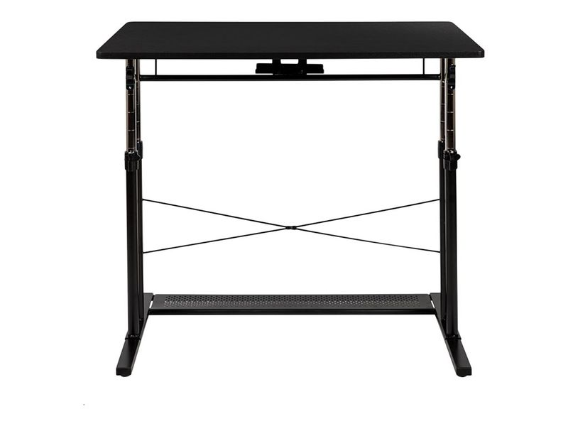 Flash Furniture 40W HeightAdjustable SitToStand Home Office Desk Black