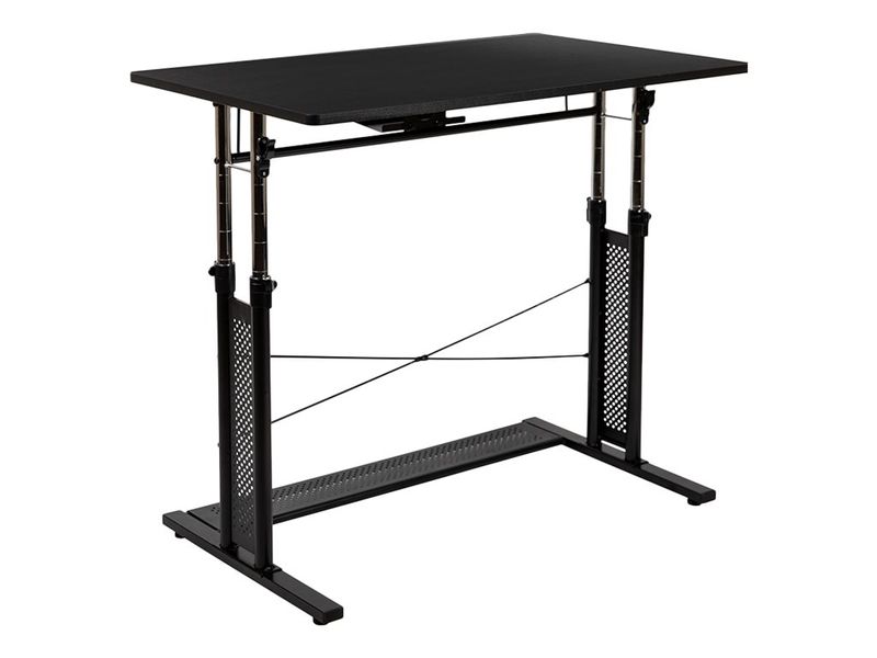 Flash Furniture 40W HeightAdjustable SitToStand Home Office Desk Black