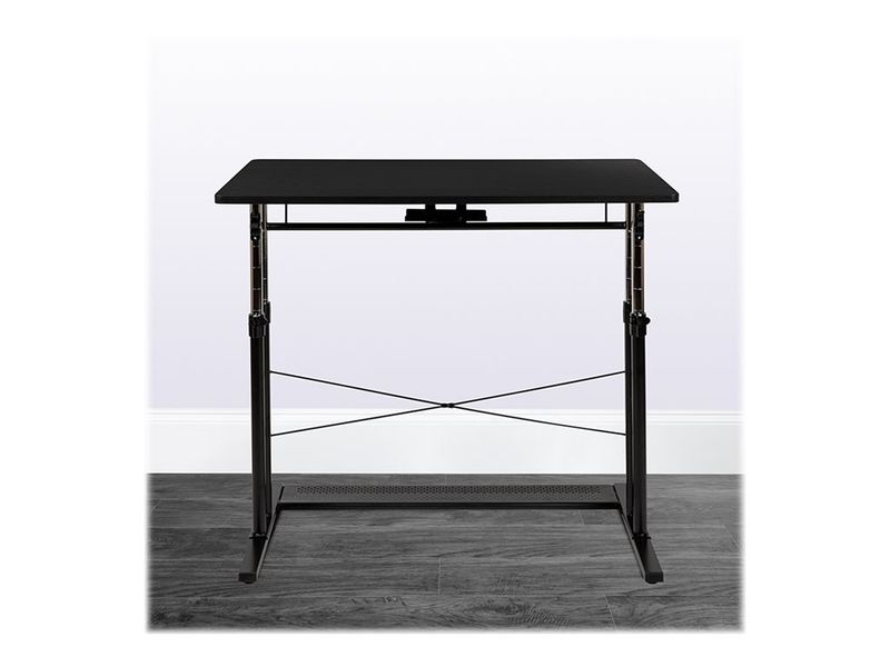 Flash Furniture 40W HeightAdjustable SitToStand Home Office Desk Black