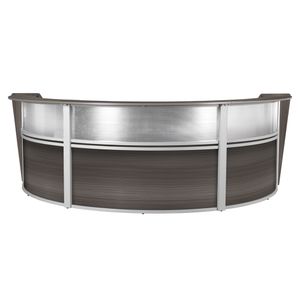 Regency Marque 144"W Triple-Unit Curved Reception Desk Workstation