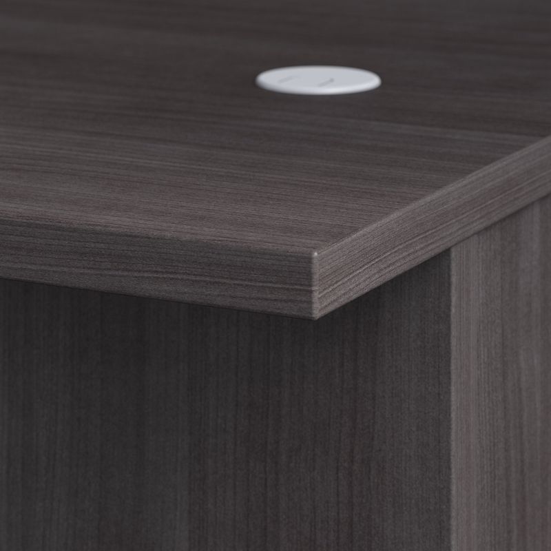 Bush Business Furniture Office 500 72W Executive Computer Desk With Lateral File Cabinets And Hutch Storm Gray Standard Delivery