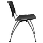 Flash Furniture HERCULES Series Plastic Stack Chairs Black Set Of 5 Chairs