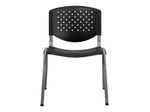 Flash Furniture HERCULES Series Plastic Stack Chairs Black Set Of 5 Chairs