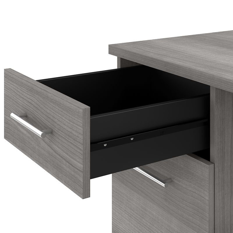 Bush Business Furniture Somerset 72W Office Computer Desk With Hutch And 5Shelf Bookcase Platinum Gray Standard Delivery