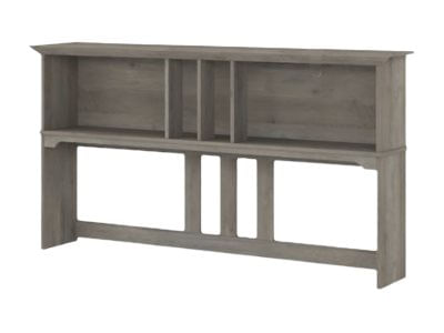 Bush Furniture Salinas 60W LShaped Desk With Hutch Driftwood Gray Standard Delivery