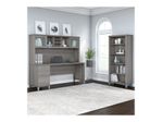 Bush Business Furniture Somerset 72W Office Computer Desk With Hutch And 5Shelf Bookcase Platinum Gray Standard Delivery