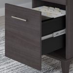 Bush Business Furniture Somerset 60W Office Computer Desk With Lateral File Cabinet And 5Shelf Bookcase Storm Gray Standard Delivery