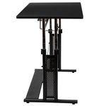 Flash Furniture 40W HeightAdjustable SitToStand Home Office Desk Black