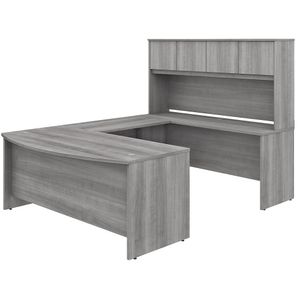 Bush Business Furniture Studio C U-Shaped Desk With Hutch And Mobile File Cabinet