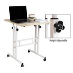 Mind Reader 195W Standing Desk Adjustable Height Laptop Workstation White