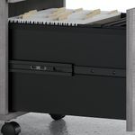Bush Business Furniture Studio C UShaped Desk With Hutch And Mobile File Cabinet Platinum Gray Standard Delivery