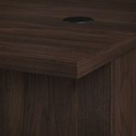Bush Business Furniture Office 500 72W UShaped Executive Corner Desk With Drawers And Hutch Black Walnut Standard Delivery