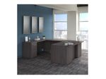 Bush Business Furniture Office 500 72W UShaped Executive Corner Desk With Drawers Storm Gray Standard Delivery
