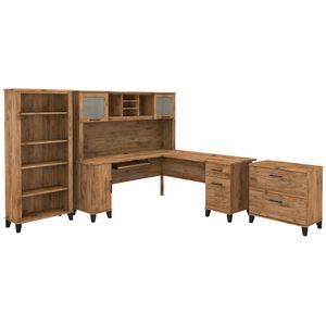 Bush® Furniture Somerset 72"W L-Shaped Desk With Hutch