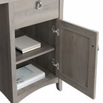Bush Furniture Salinas 60W LShaped Desk With Hutch Driftwood Gray Standard Delivery