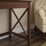 Bush Business Furniture Key West 60W LShaped Corner Desk With Mobile File Cabinet Bing Cherry Standard Delivery
