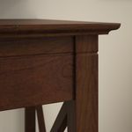 Bush Business Furniture Key West 60W LShaped Corner Desk With File Cabinets And 5Shelf Bookcase Bing Cherry Standard Delivery