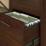 Bush Business Furniture Key West 60W LShaped Corner Desk With Mobile File Cabinet Bing Cherry Standard Delivery