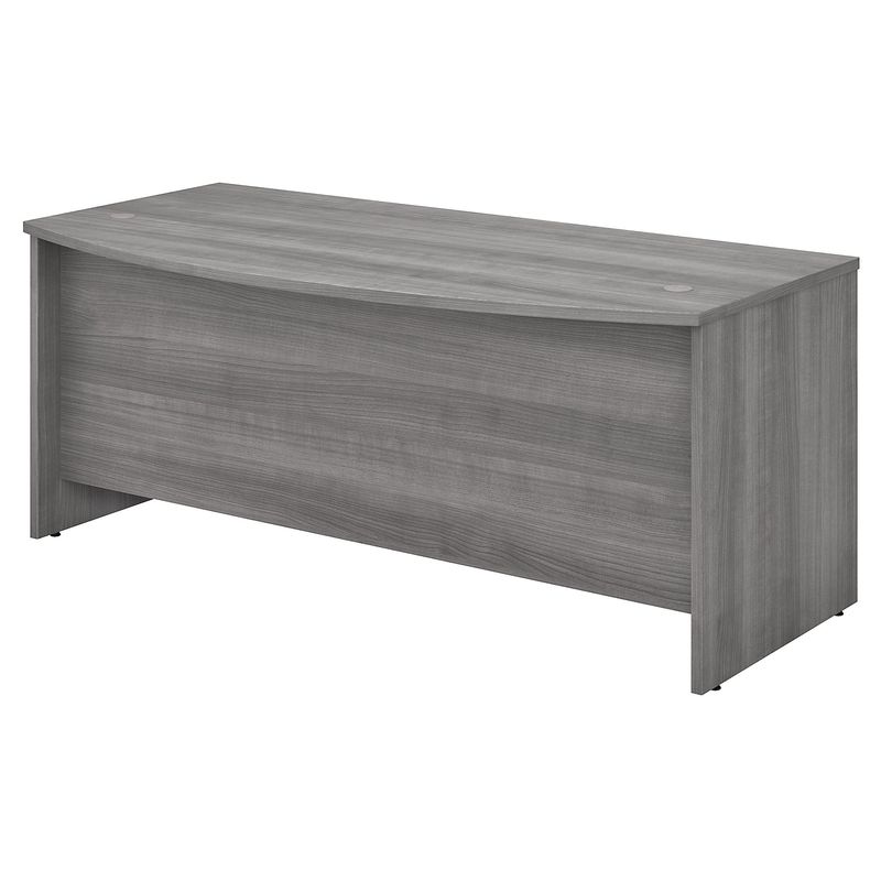 Bush Business Furniture Studio C 72W BowFront Computer Desk Platinum Gray Standard Delivery