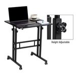 Mind Reader 195W Standing Desk Adjustable Height Laptop Workstation Black