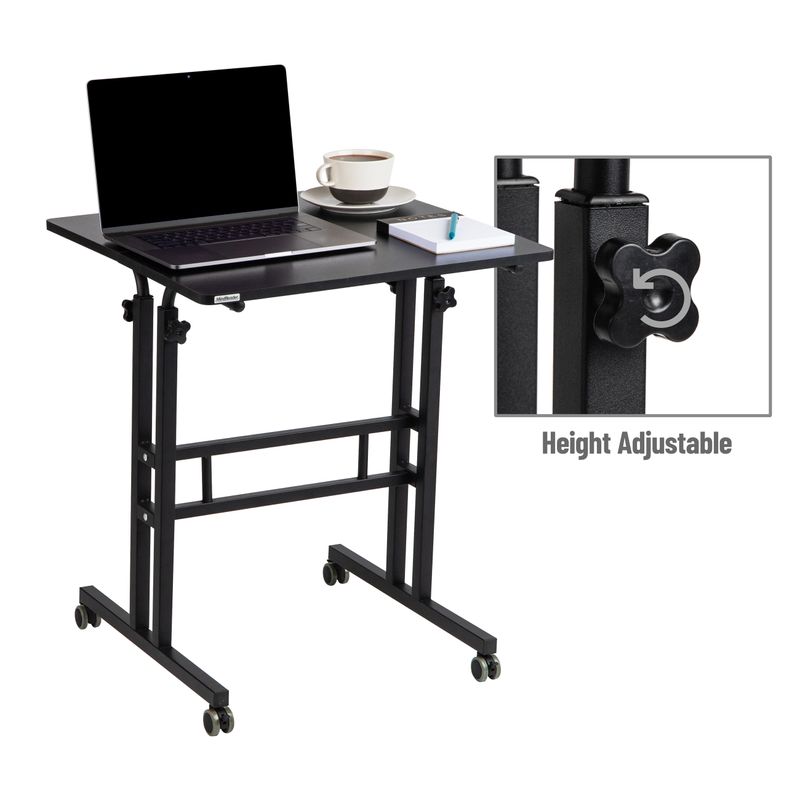 Mind Reader 195W Standing Desk Adjustable Height Laptop Workstation Black