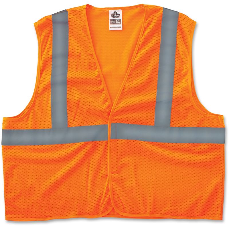 Ergodyne 8205HL SM Orange Type R Class 2 Super Econo Mesh Vest