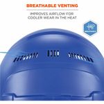 Ergodyne Skullerz 8966 Lightweight CapStyle Vented Hard Hat Blue