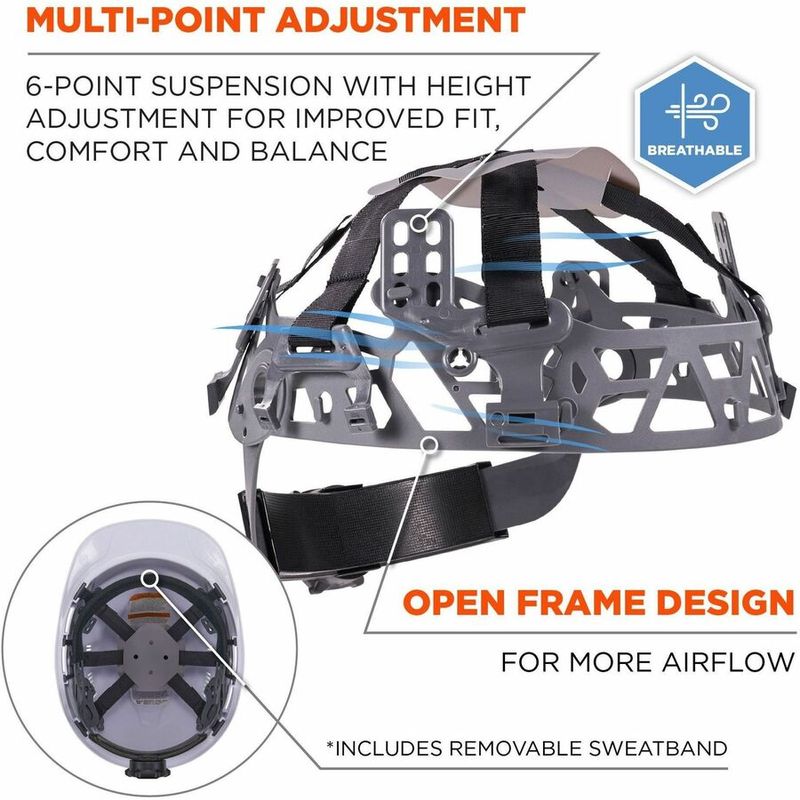 Ergodyne Skullerz 8966 Lightweight CapStyle Vented Hard Hat White