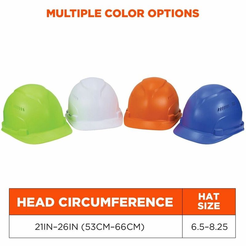 Ergodyne Skullerz 8966 Lightweight CapStyle Vented Hard Hat Lime