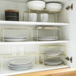 Better Houseware Small Storage Shelf 534 x 11 Gold