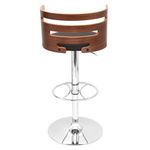 LumiSource Cosi Faux Leather Bar Stool Gray